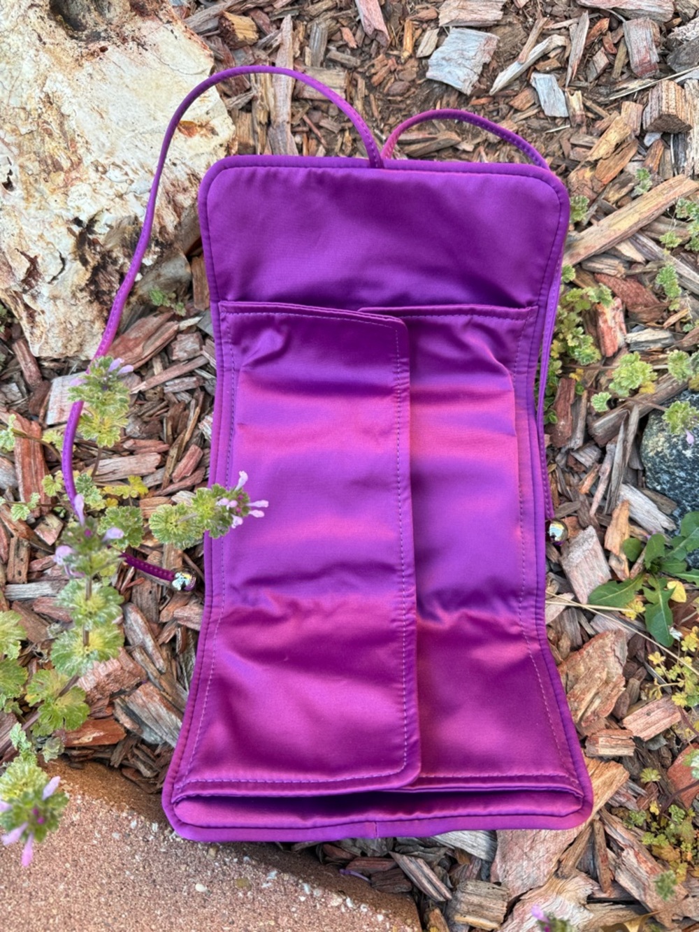 COACH Mulberry Satin Travel Jewelry Organizer - Picture 6 of 12